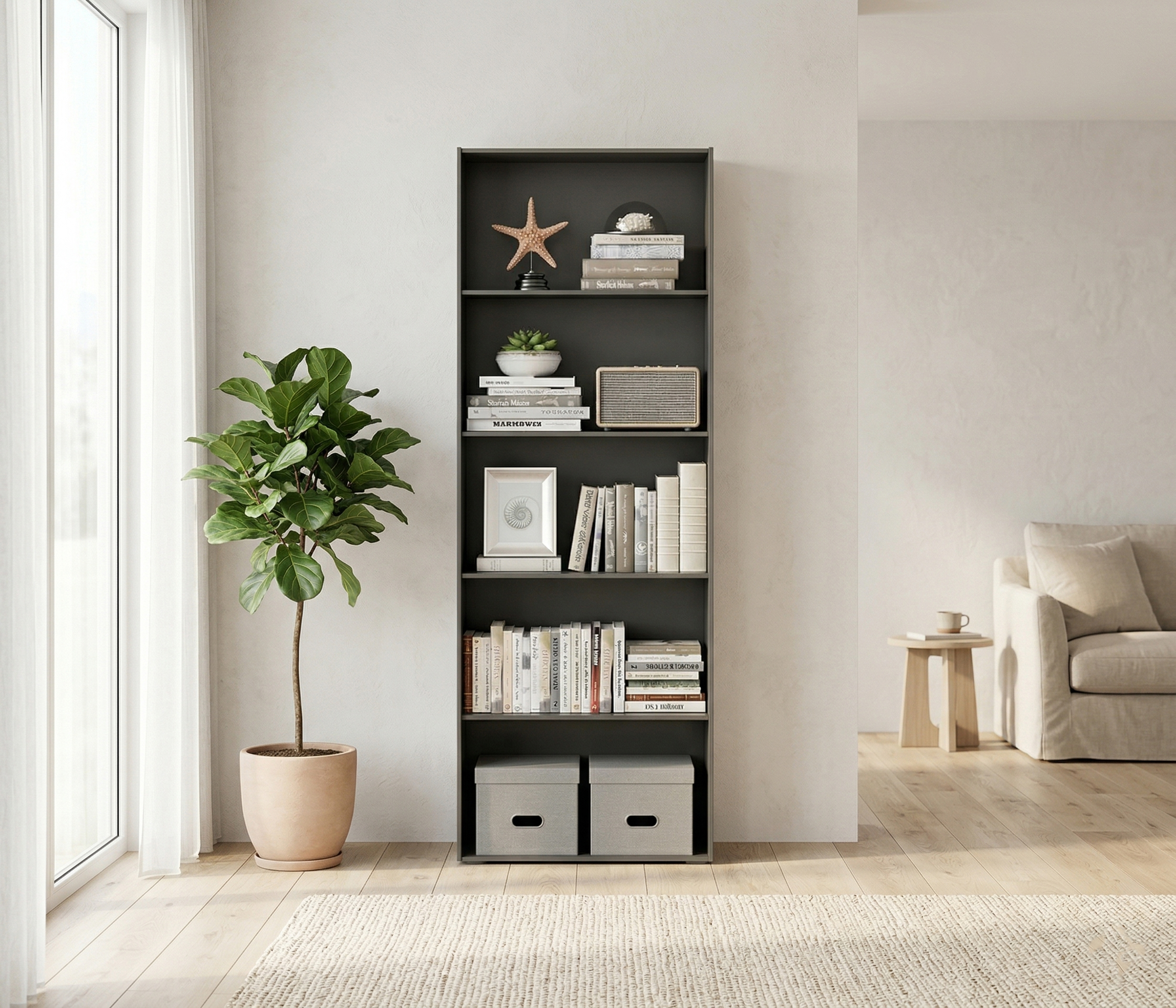 Open Book Shelves