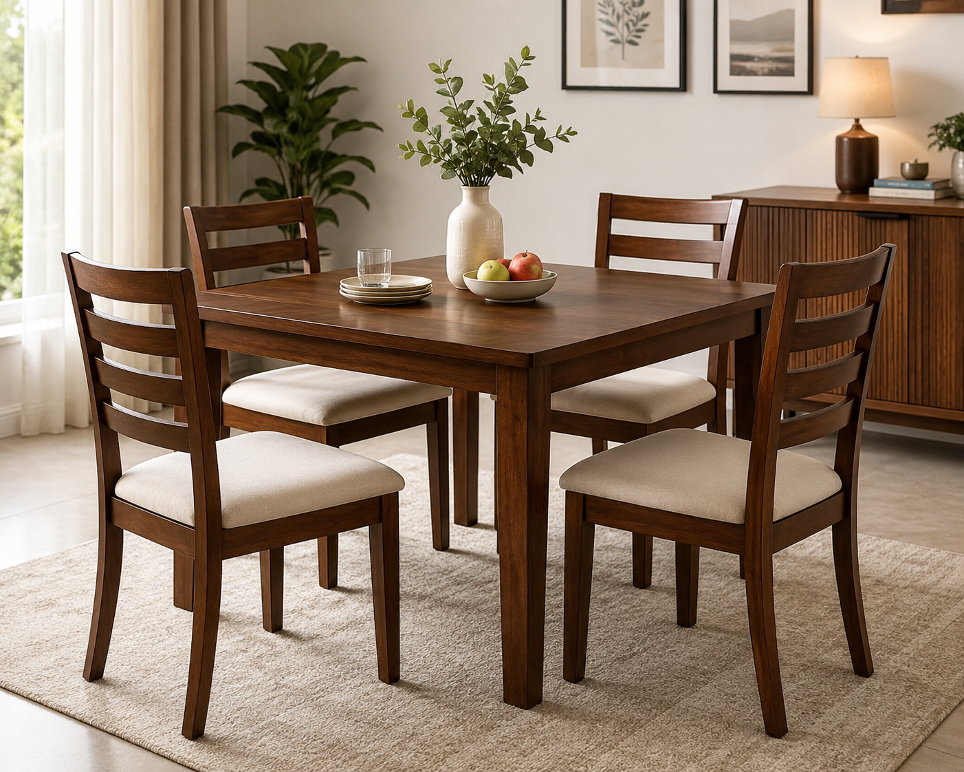 Affordable 4-Seater Dining Room Furniture Trends in Bengaluru