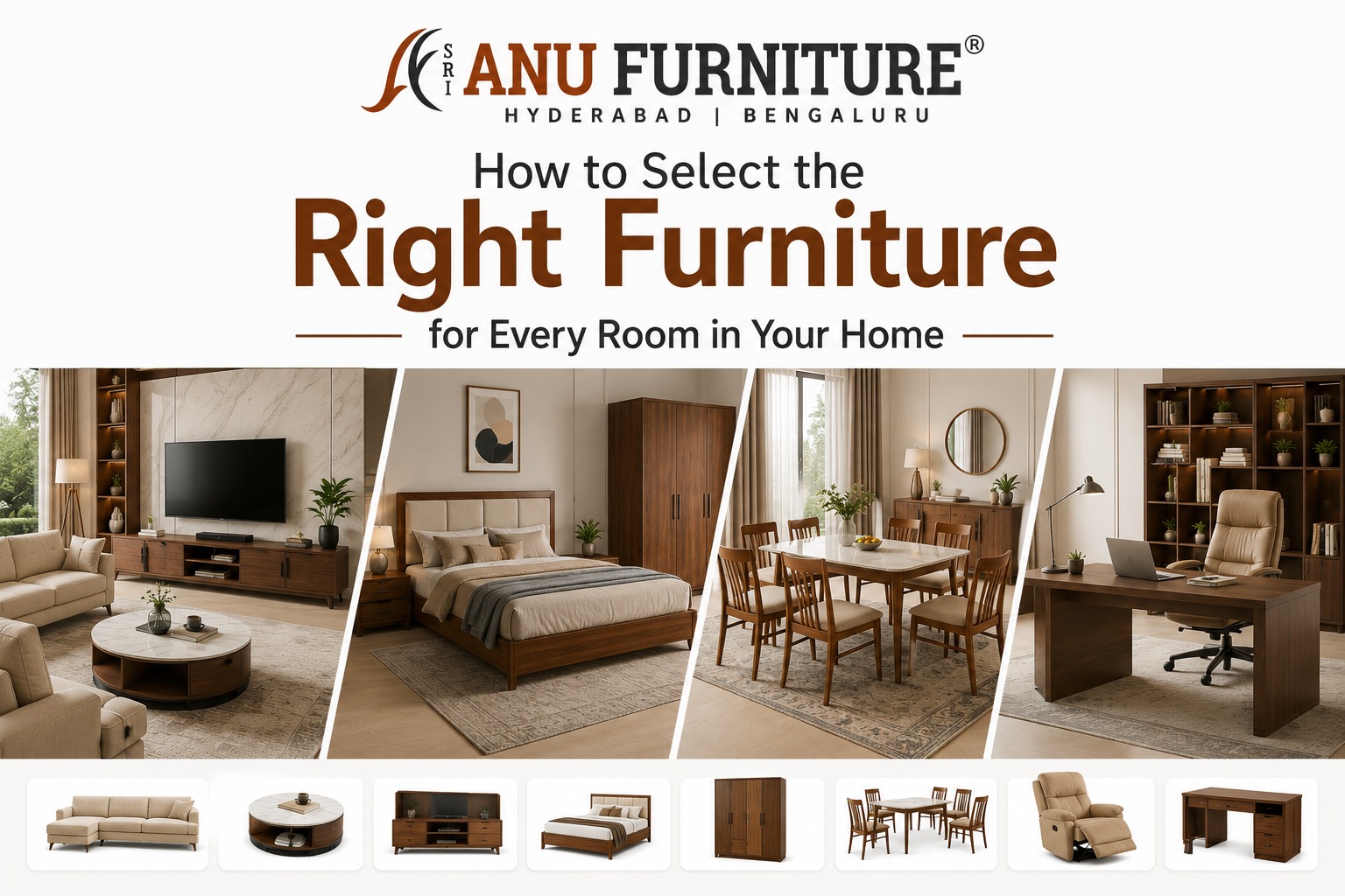 How to Select the Right Furniture for Every Room in Your Home
