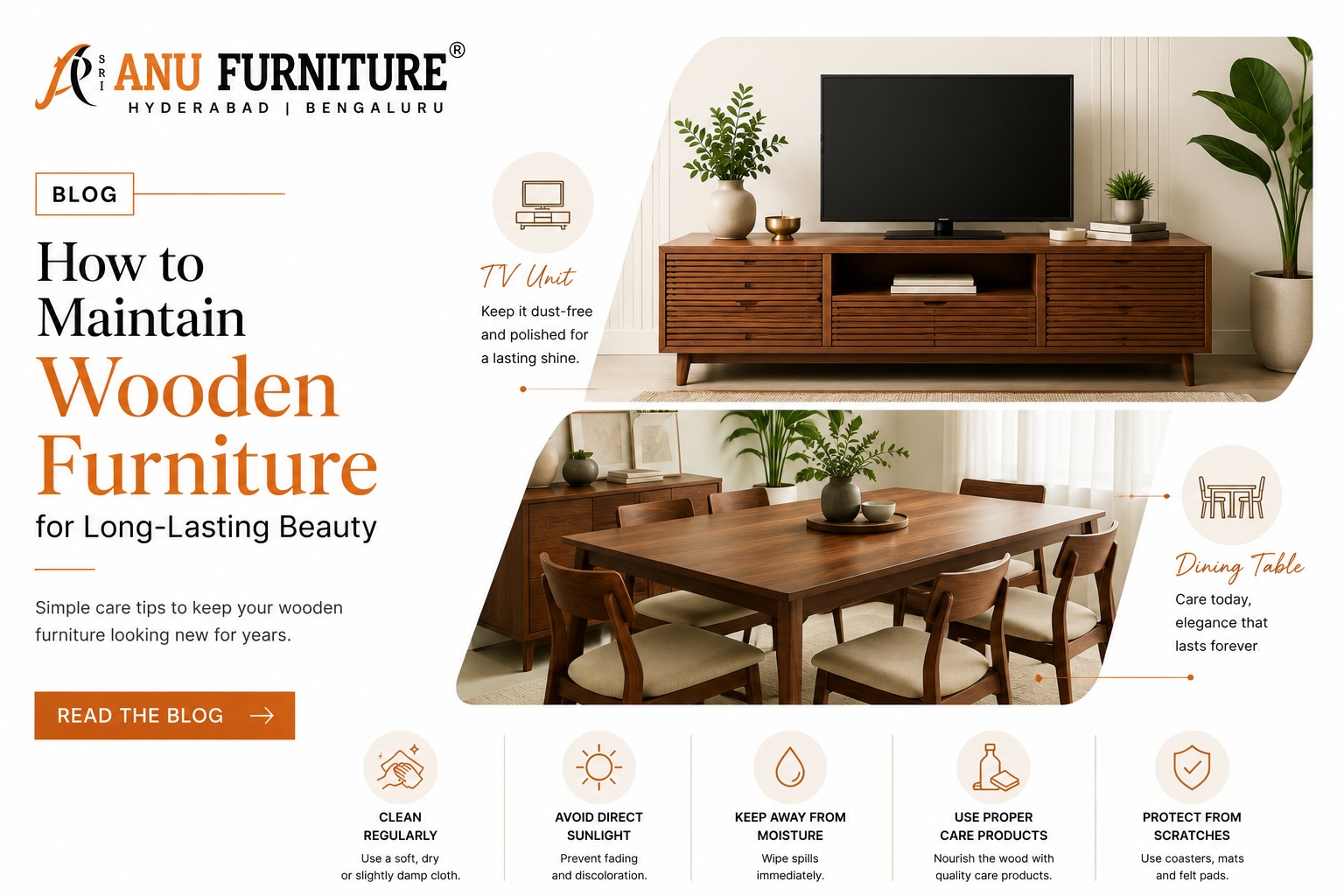 How to Maintain Wooden Furniture for Long-Lasting Beauty